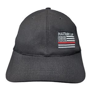 Mastagni Law Snapback Trucker Hat Black One Size Patriotic Mesh Back Classic Cap